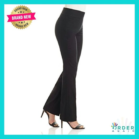 Stretchy Pull-On Bootcut Pants Office Wear Business Casual Comfort Fit - Picture 3 of 8